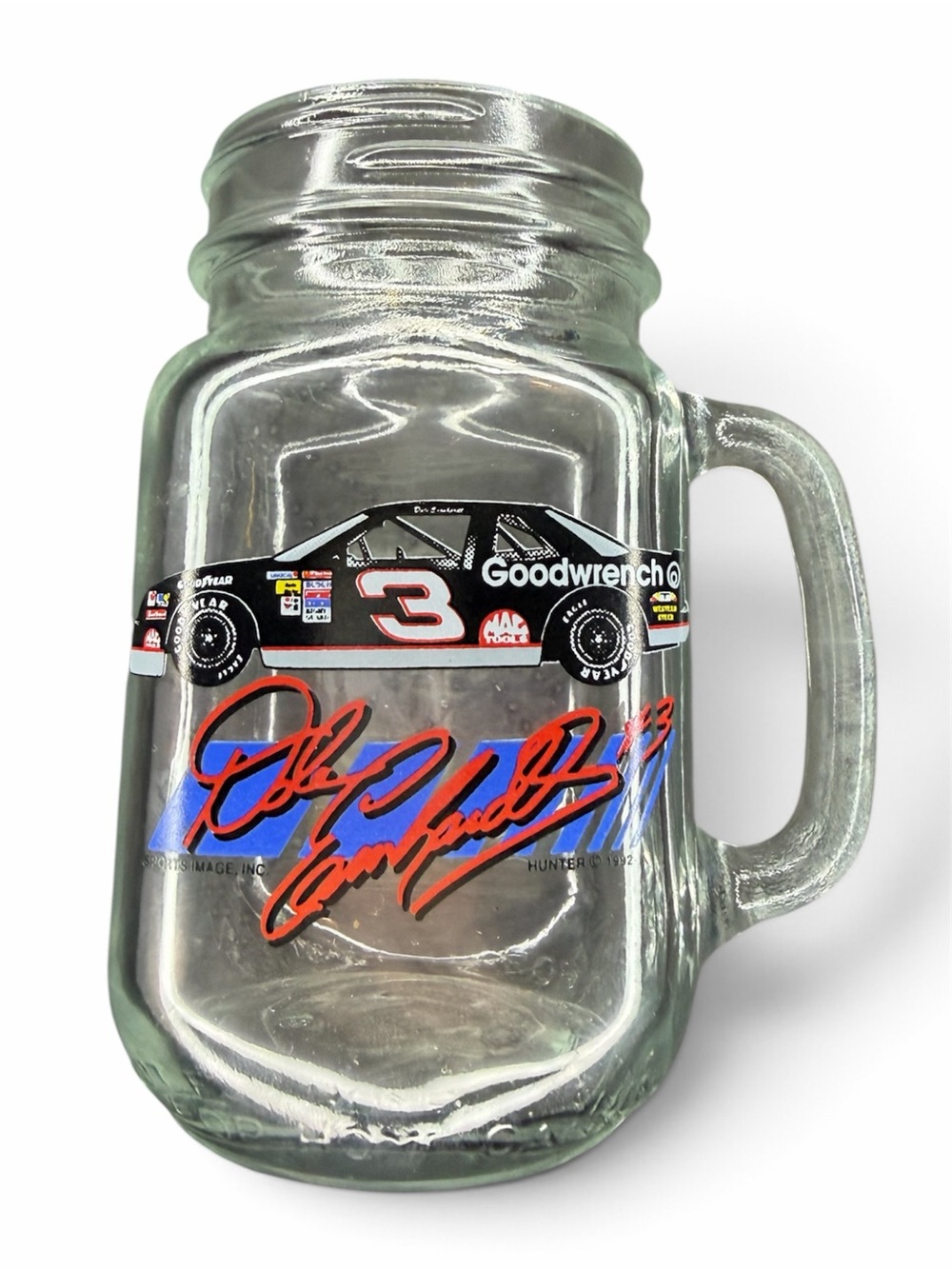 Nascar 1990’s Dale Earnhardt Mason Jar Mug